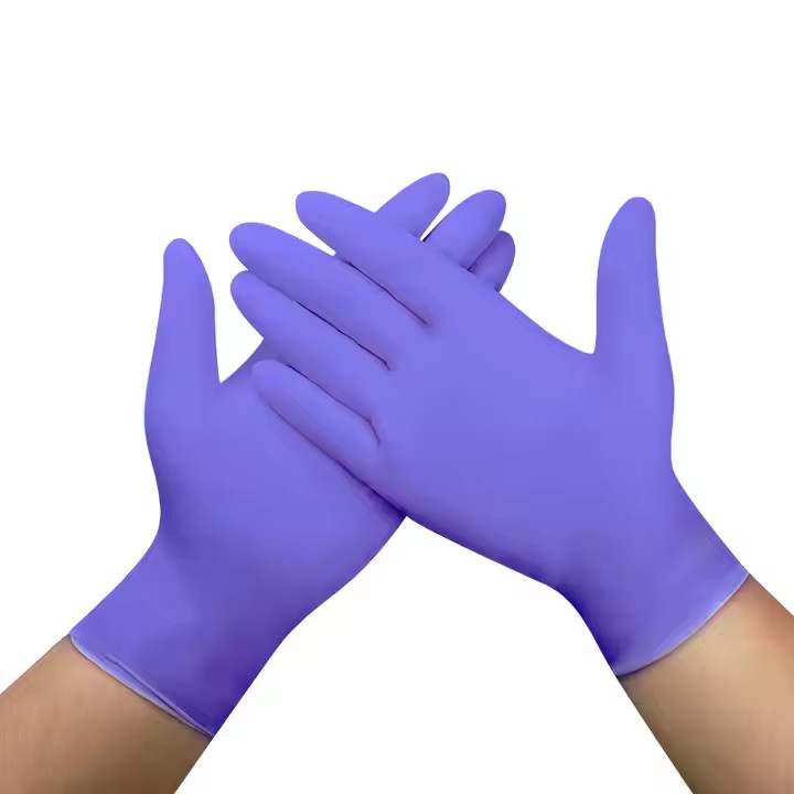 nitrile gloves purple